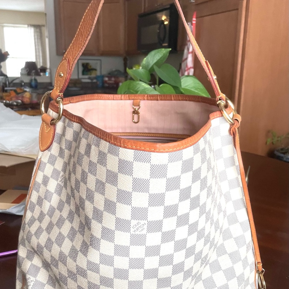 Louis Vuitton Delightful  MM Damier Azur Shoulder Bag